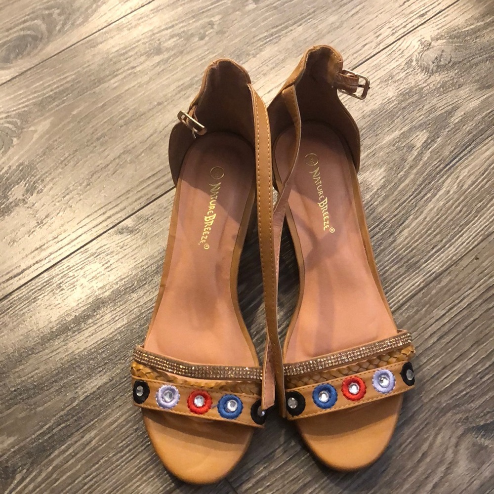 Never worn low heeled sandals from Nordstrom
